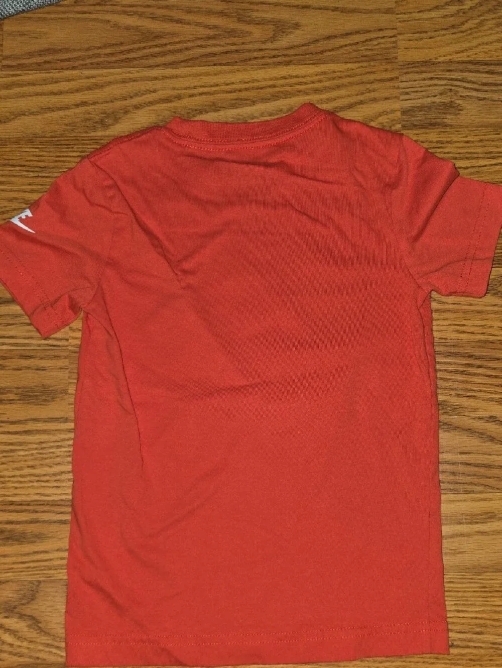 Nike Red Kids' Baseball Graphic Tee with Blue Accents